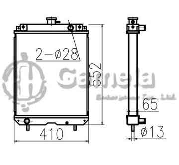 B500322 - Radiator for MM45B OEM: 60512026000