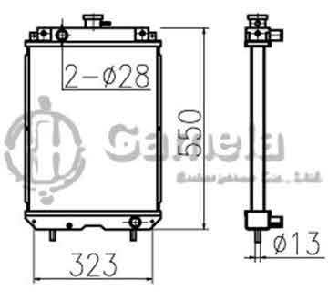 B500338 - Radiator for PC35MR-1 PC38UU-3 OEM: 22F-03-11110