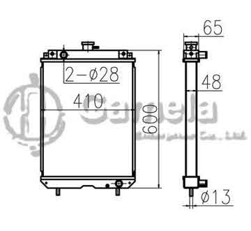 B500342 - Radiator for PC58UU-3 OEM: 20U-03-41110