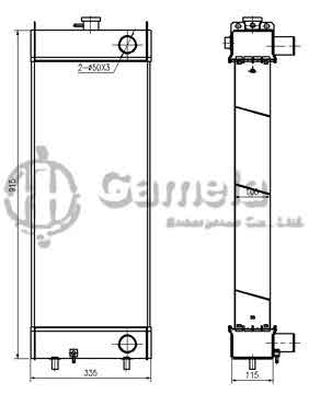 B500384 - Radiator for WA320-5 OEM: 419-03-31114