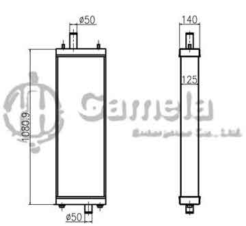 B500389 - Radiator for D85PX-15 OEM: 154-03-75913