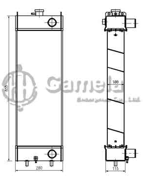 B500393 - Radiator for WA150-5 OEM: 416-03-31107