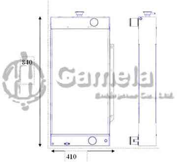 B500407 - Radiator for JS110 JS115