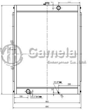 B500450 - Radiator for S290LC-V OEM: 13C0000-1