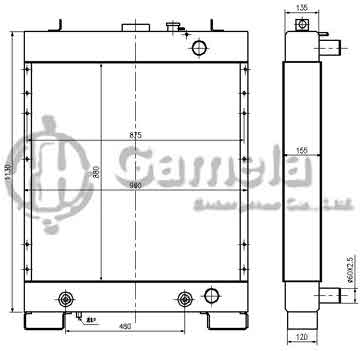 B500460 - Radiator for D65EX-12 D65EX-15/D85E-SS-2 OEM: 14X-03-11312