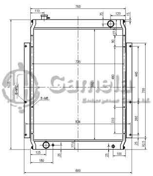 B500463 - Radiator for PC220-6 OEM: 206-03-61410