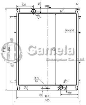 B500470 - Radiator for PC300-6/350-6 pc400-5/450-5 OEM: 208-03-51111