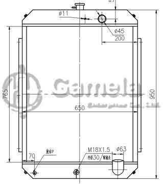 B500495 - Radiator for R190-7