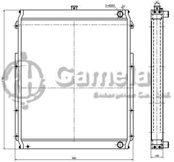 B500516 - Radiator for E330B OEM: 124-1762