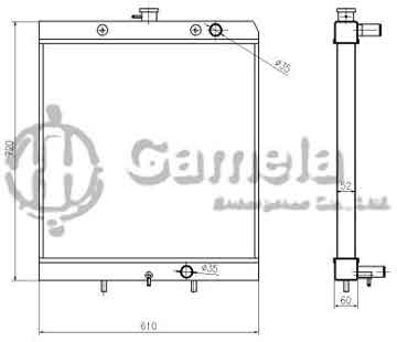 B500529 - Radiator for CAR: HYUNDAI MODEL;R80-7