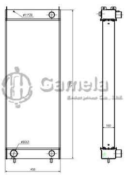 B500530A - Radiator for ZW310 OEM: 263J2-12771