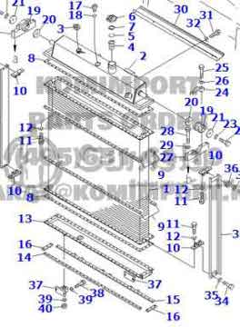 B500537 - Radiator for D375A-5