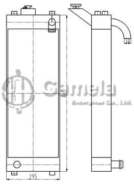 B500546 - Radiator for D31EX-22 OEM: 11Y-03-34211