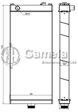 B500551 - Radiator for WA500-7 OEM: 425-03-42220