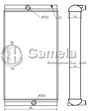 B500552 - Radiator for EC700B OEM: 14523876