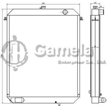 B500573 - Radiator for SK460-6E