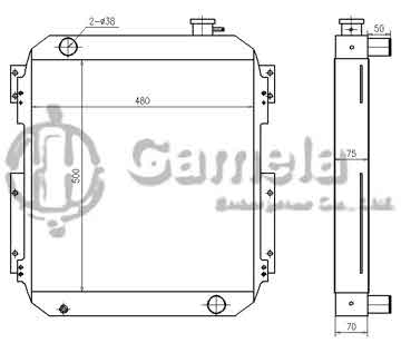 B500575 - Radiator for SK60-3