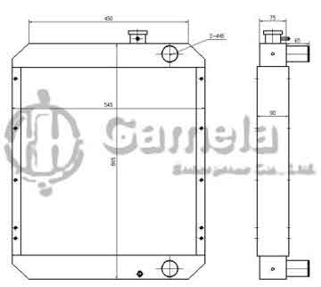 B500580 - Radiator for PC60-7R-4D102 PC60-7C/PC70-7/PC60-7E OEM: 201-03-72114