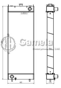 B500586 - Radiator for PC220-8MO OEM: 206-03-24110