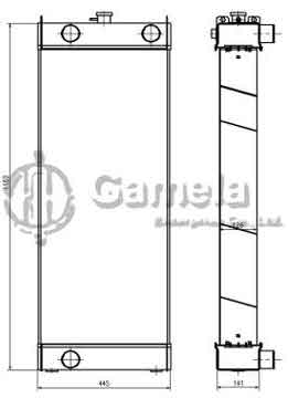 B500593A - Radiator for WA380-7 OEM: 423-03-51110