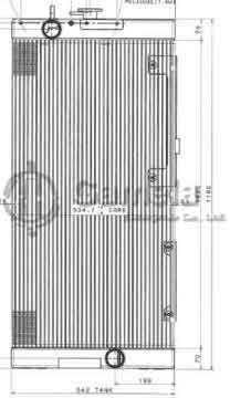 B500603 - Radiator for R320LC-9 OEM: 11Q9-40522