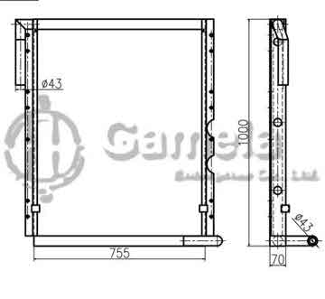 B510015 - Oil Cooler for SK220-6 SK230 OEM: LQ05P00020S002