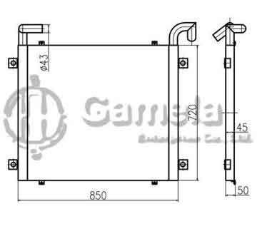 B510045 - Oil Cooler for E320CU OEM: 183-8115