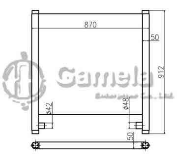 B510046 - Oil Cooler for ZAX210-3G直 ZAX210-3G直 OEM: 4448321