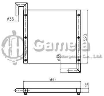 B510049 - Oil Cooler for EX60-1 OEM: 4217470