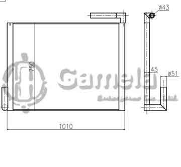 B510050 - Oil Cooler for SK230-6E SK250-6E