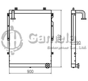 B510061 - Oil Cooler for DH300-7 S255LC-V S300LC-V