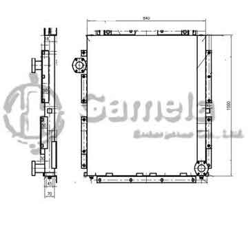 B510090 - Oil Cooler for DH220-9/E DH225-7/-9 S225LC-V OEM: 13G22000