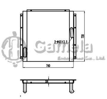 B510097 - Oil Cooler for EX200-1 OEM: 4208651