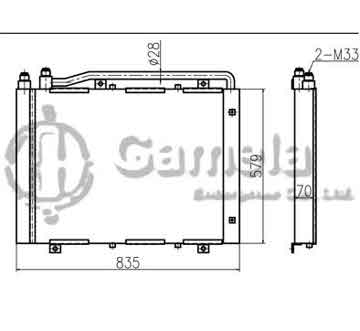 B510099 - Oil Cooler for PC100-6 PC120-6 OEM: 202-03-71210