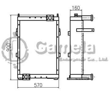 B510124 - Oil Cooler for EC360B OEM: 14545518