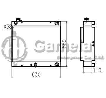 B510196 - Oil Cooler for TB180FR TB175C