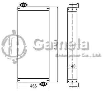 B510225 - Oil Cooler for SK330-8 SK350LC-8