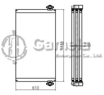 B510227 - Oil Cooler for DX380LC