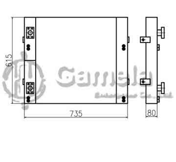 B510239 - Oil Cooler for LG6150E LG6135E LG6180