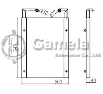 B510278 - Oil Cooler for EX55 OEM: 209-03-51111