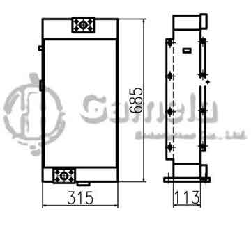 B510280 - Oil Cooler for JS460LC