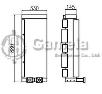 B510314 - Oil Cooler for E210B新 OEM: 14549880