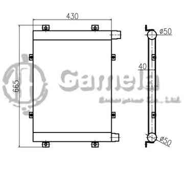 B510325 - Oil Cooler for PC60-7C/-71c PC60-7R-4D95 OEM: 201-03-72123