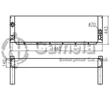 B510329 - Oil Cooler for SY2000C铣刨机 OEM: CAR：