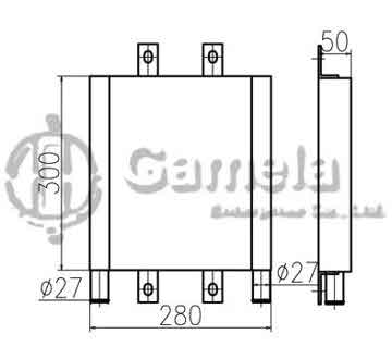 B510346 - Oil Cooler for EX40 EX45-2 OEM: 4373424