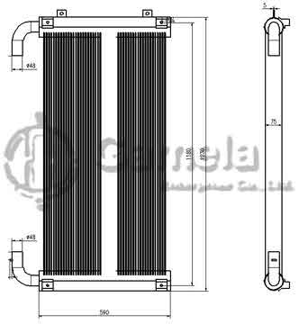 B510358 - Oil Cooler for ZAX350-5 OEM: 4648857