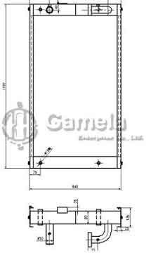 B510359 - Oil Cooler for R290LC-7 OEM: 11N8-43205