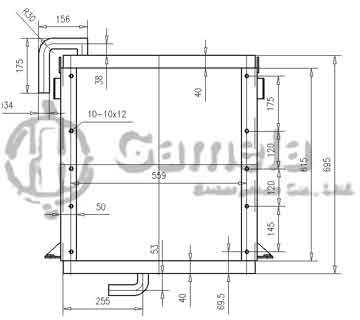 B510371 - Oil Cooler for EX100-1 OEM: 4206096