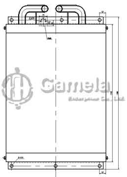 B510384 - Oil Cooler for R455LC-7 OEM: 11N8-45533/32/31