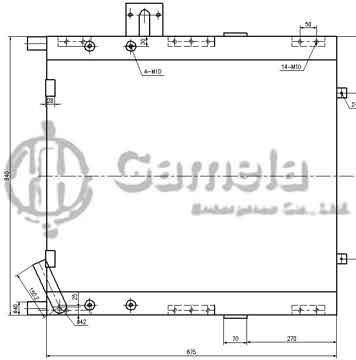 B510394 - Oil Cooler for SH200A1 OEM: LNG0171